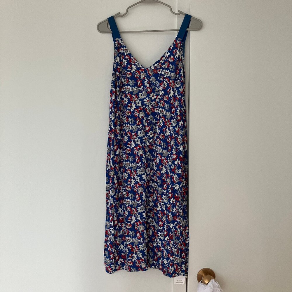 rag & bone blue red white tank dress flowers sz XXS
